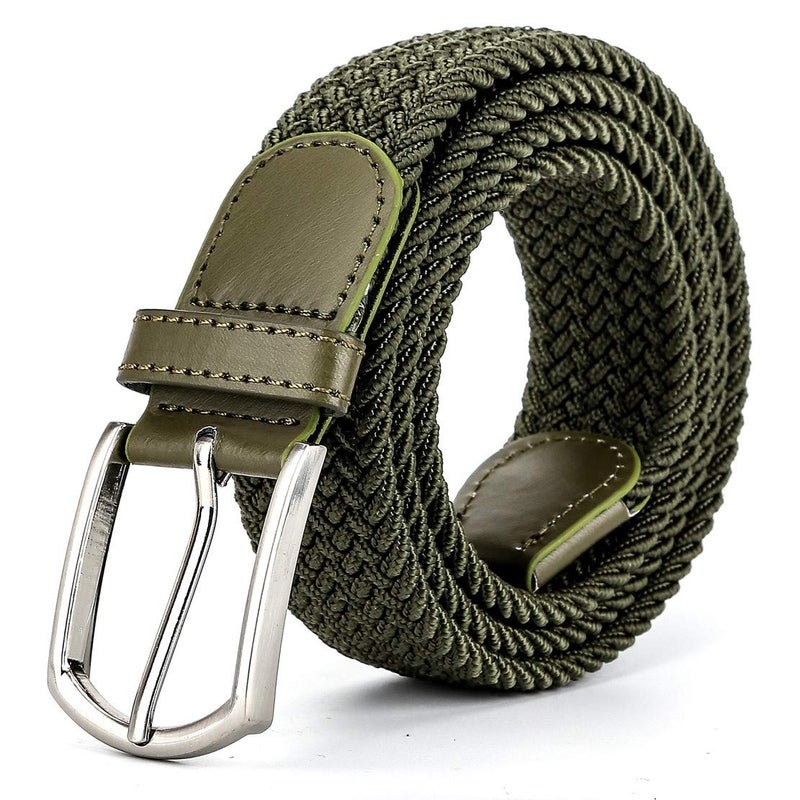 Radmire Braided Canvas Woven Elastic Stretch Belts for Men/Women/Junior with Multicolored - Image 1